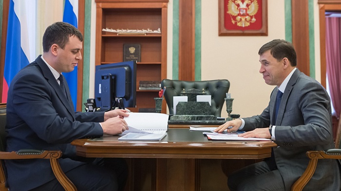 Губернатор Евгений Куйвашев провел рабочую встречу с главой Нижней Туры