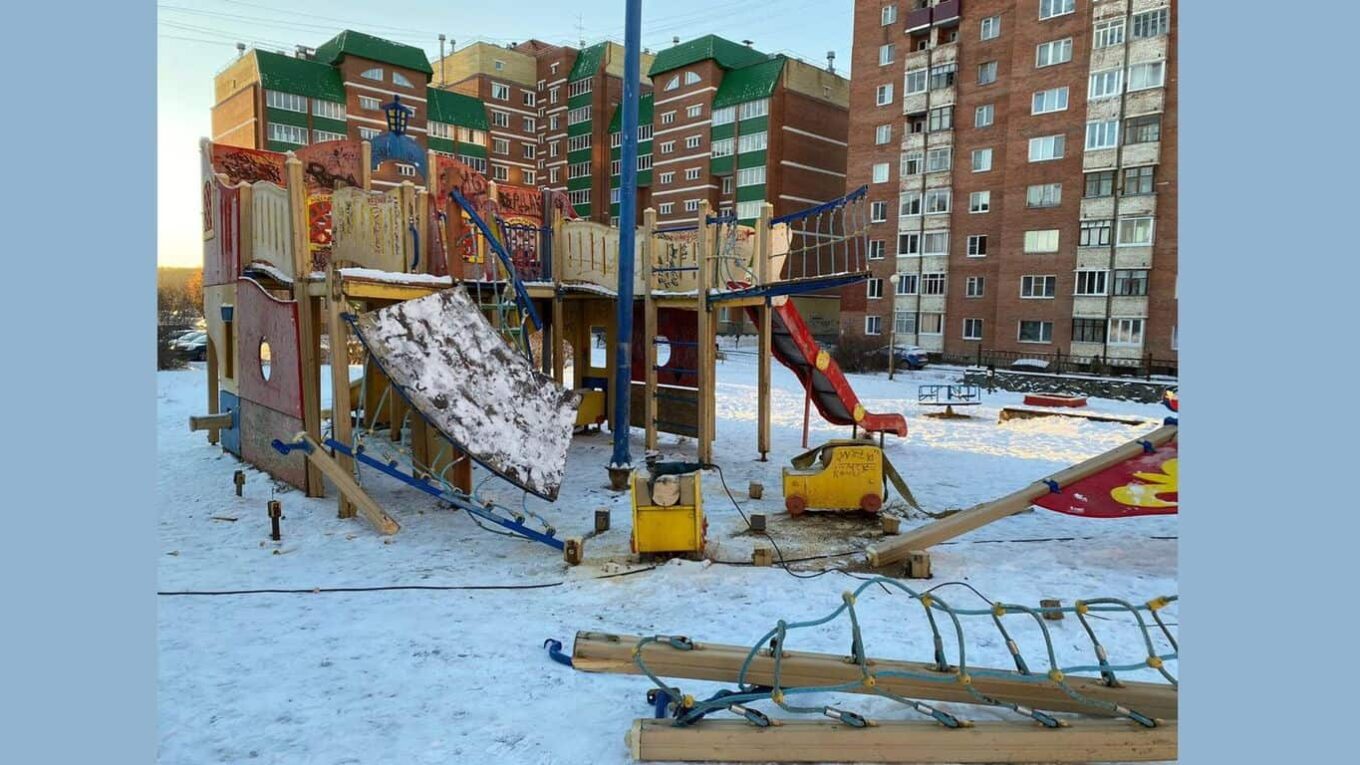 Детский комплекс «Шхуна» демонтируют